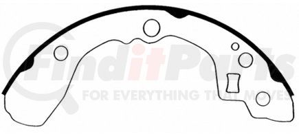 PAB763 by WAGNER - Wagner ThermoQuiet PAB763 Drum Brake Shoe Set