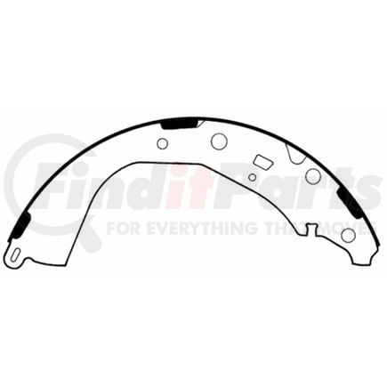 PAB764 by WAGNER - Wagner ThermoQuiet PAB764 Drum Brake Shoe Set
