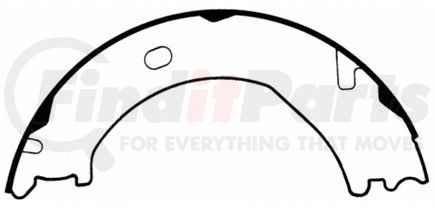 PAB771 by WAGNER - Wagner ThermoQuiet PAB771 Parking Brake Shoe Set