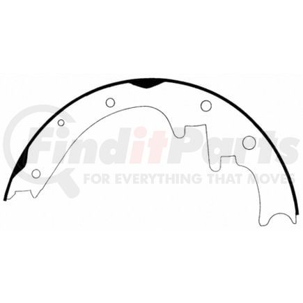 PAB774 by WAGNER - Wagner ThermoQuiet PAB774 Drum Brake Shoe Set