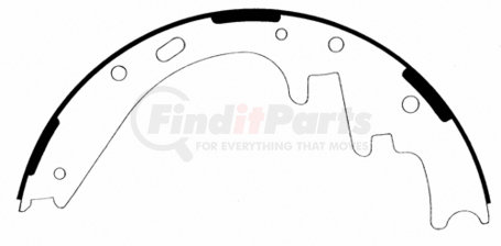 PAB776 by WAGNER - Wagner ThermoQuiet PAB776 Drum Brake Shoe Set