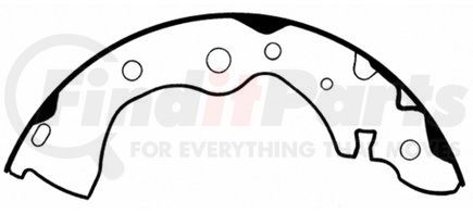 PAB779 by WAGNER - Wagner ThermoQuiet PAB779 Drum Brake Shoe Set