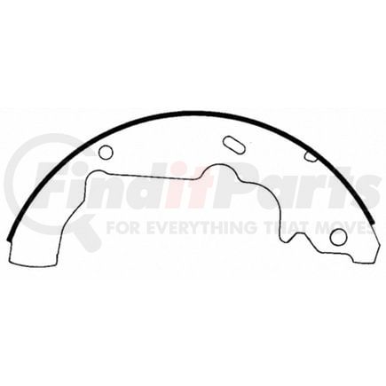 PAB780 by WAGNER - Wagner ThermoQuiet PAB780 Drum Brake Shoe Set
