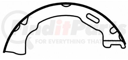 PAB791 by WAGNER - Wagner ThermoQuiet PAB791 Parking Brake Shoe Set