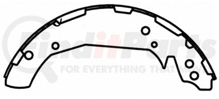 PAB800 by WAGNER - Wagner ThermoQuiet PAB800 Drum Brake Shoe Set