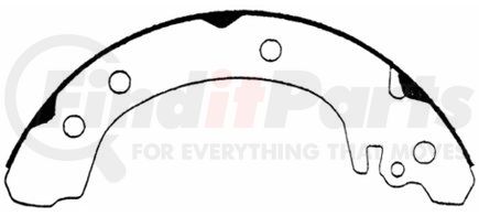 PAB637 by WAGNER - Wagner ThermoQuiet PAB637 Drum Brake Shoe Set
