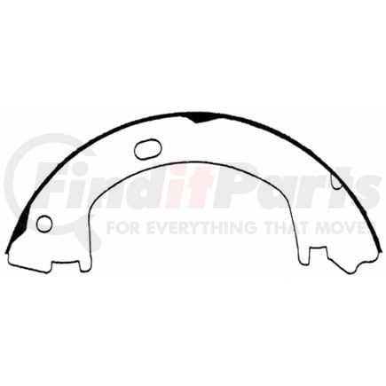 PAB643 by WAGNER - Wagner ThermoQuiet PAB643 Parking Brake Shoe Set