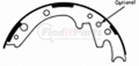 PAB329R by WAGNER - Wagner ThermoQuiet PAB329R Drum Brake Shoe Set