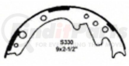 PAB330 by WAGNER - Wagner ThermoQuiet PAB330 Drum Brake Shoe Set
