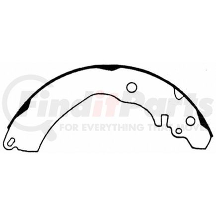Wagner PAB677 Drum Brake Shoe Wagner ThermoQuiet PAB677 Drum Brake Shoe Set