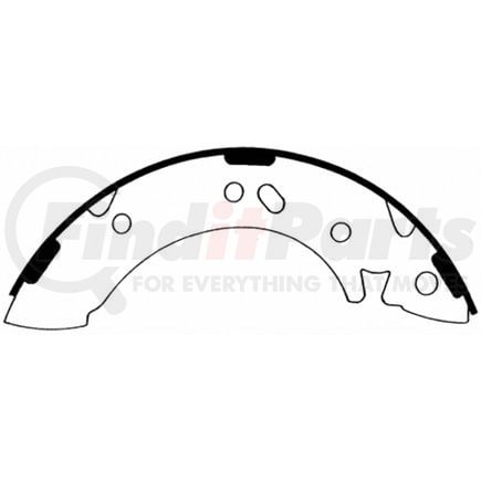 PAB707 by WAGNER - Wagner ThermoQuiet PAB707 Drum Brake Shoe Set