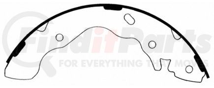 PAB715 by WAGNER - Wagner ThermoQuiet PAB715 Drum Brake Shoe Set