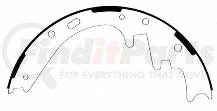 PAB723 by WAGNER - Wagner ThermoQuiet PAB723 Drum Brake Shoe Set