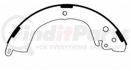 PAB728 by WAGNER - Wagner ThermoQuiet PAB728 Drum Brake Shoe Set