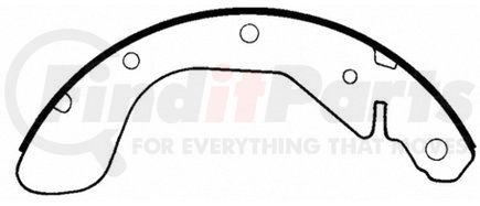 PAB814 by WAGNER - Wagner ThermoQuiet PAB814 Drum Brake Shoe Set