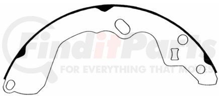 PAB667 by WAGNER - Wagner ThermoQuiet PAB667 Drum Brake Shoe Set