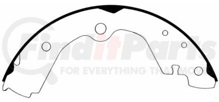 PAB671 by WAGNER - Wagner ThermoQuiet PAB671 Drum Brake Shoe Set