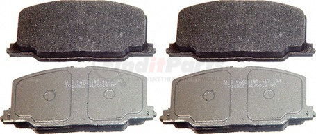 MX356 by WAGNER - Wagner ThermoQuiet MX356 Semi-Metallic Disc Brake Pad Set