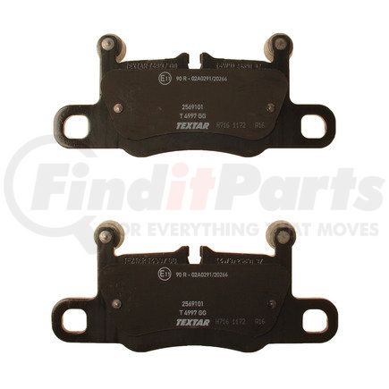 2569101 by TEXTAR - Disc Brake Pad for PORSCHE