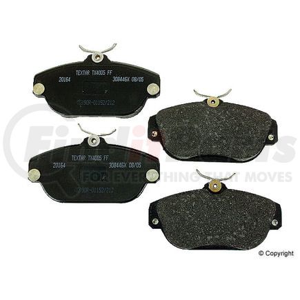 Textar D 1198 T Disc Brake Pad for VOLVO