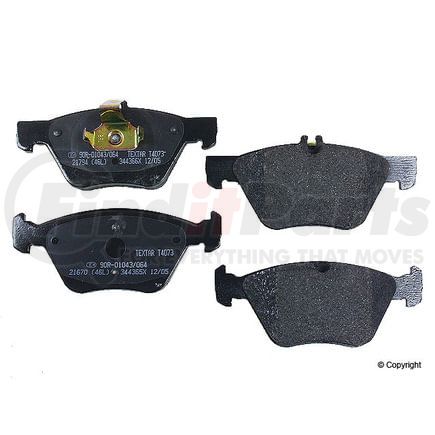 Textar D 2045 T Disc Brake Pad for MERCEDES BENZ