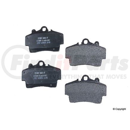 Textar D 986 T Disc Brake Pad for PORSCHE