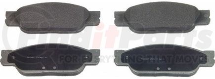 MX933 by WAGNER - Wagner ThermoQuiet MX933 Semi-Metallic Disc Brake Pad Set