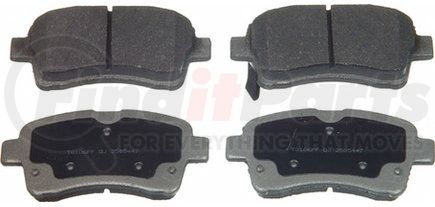 MX937 by WAGNER - Wagner ThermoQuiet MX937 Semi-Metallic Disc Brake Pad Set