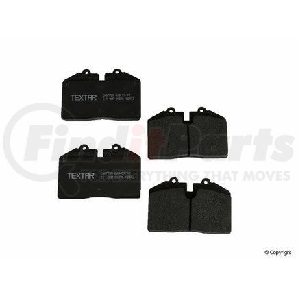 2087708 by TEXTAR - Disc Brake Pad for PORSCHE