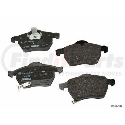 2311701 by TEXTAR - Disc Brake Pad for SAAB