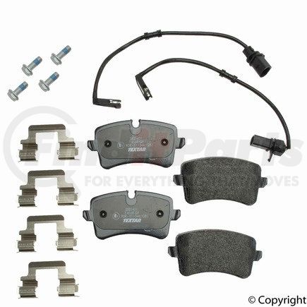 25214 01 by TEXTAR - Disc Brake Pad for VOLKSWAGEN WATER