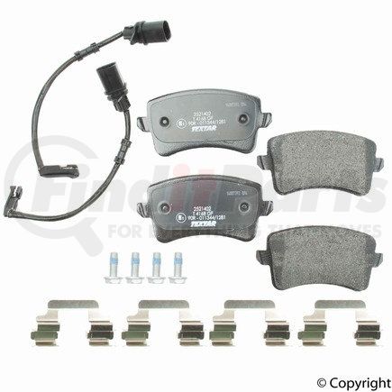 25214 02 by TEXTAR - Disc Brake Pad for VOLKSWAGEN WATER