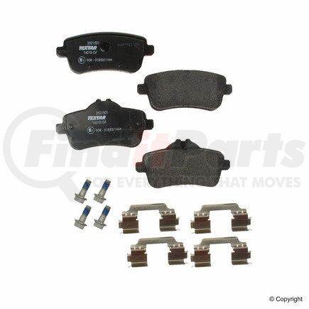 2521501 by TEXTAR - Disc Brake Pad for MERCEDES BENZ
