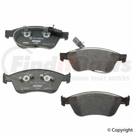 23885 01 by TEXTAR - Disc Brake Pad for VOLKSWAGEN WATER
