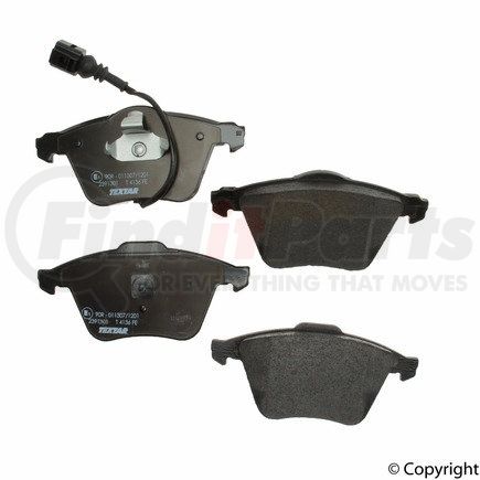 23913 01 by TEXTAR - Disc Brake Pad for VOLKSWAGEN WATER