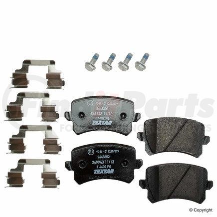 24483 02 by TEXTAR - Disc Brake Pad for VOLKSWAGEN WATER