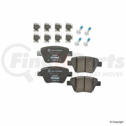 24563 01 by TEXTAR - Disc Brake Pad for VOLKSWAGEN WATER