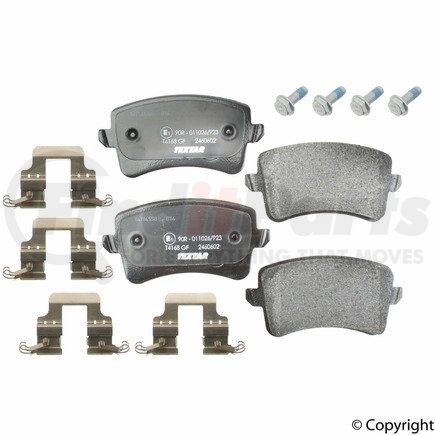 24606 02 by TEXTAR - Disc Brake Pad for VOLKSWAGEN WATER