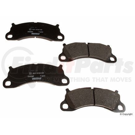 2500301 by TEXTAR - Disc Brake Pad for PORSCHE