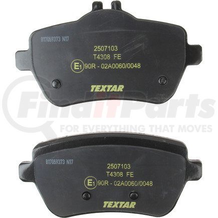 2507103 by TEXTAR - Disc Brake Pad for MERCEDES BENZ