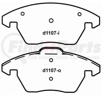 PD1107 by WAGNER - Brake Pad