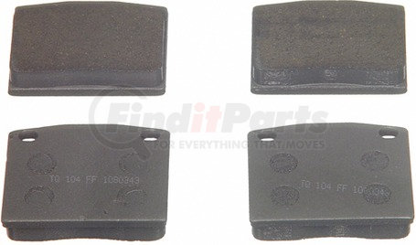 PD117 by WAGNER - Wagner ThermoQuiet PD117 Ceramic Disc Brake Pad Set