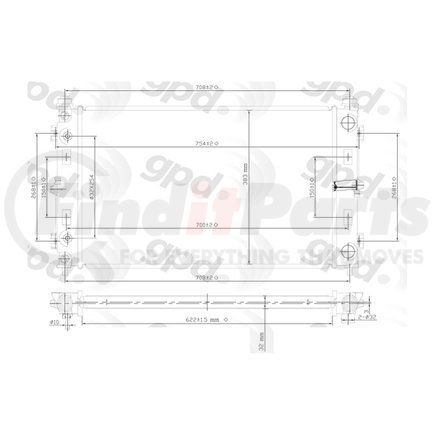 24-80745 by OMEGA ENVIRONMENTAL TECHNOLOGIES - RADIATOR 01-05 VENTURE/SILHOUETTE/TRANSPORT VAN