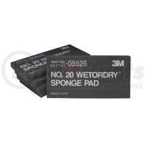 5526 by 3M - Wetordry™ Sponge Pad 20 05526, 2 3/4" x 5-1/2" x 3/8", Box of 5