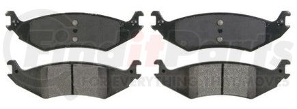 ZX1046 by WAGNER - QuickStop Semi-Metallic Disc Brake Pad Set