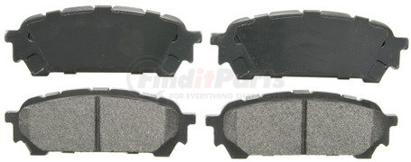 ZX1004 by WAGNER - QuickStop Semi-Metallic Disc Brake Pad Set