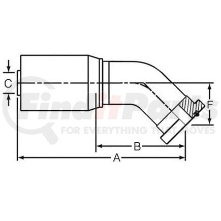 Dayco 100501 Hydraulic Coupling / Adapter PG12-16C6245