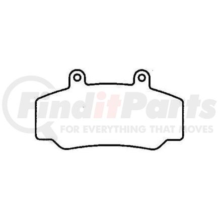 Bendix MKD492IQ Brake Hydraulic Line Semi-Met Disc Pad Set