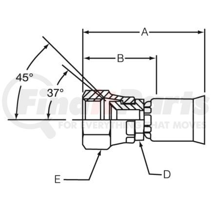 Dayco 111140 Hydraulic Coupling / Adapter 91N10-10FJ