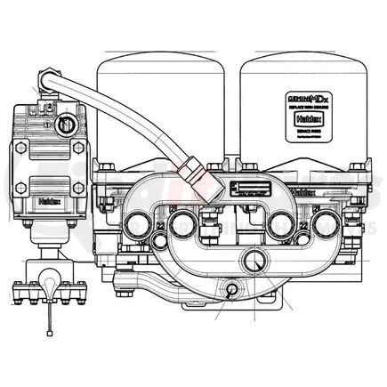 DA37013 by HALDEX - GeminiMDx® Air Brake Dryer - New, With Heater, Dual Dryer, Single Consep